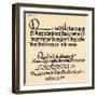 Sheet 16, from a portfolio of alphabets, 1929-null-Framed Giclee Print