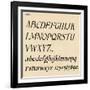 Sheet 4, from a portfolio of alphabets, 1929-Unknown-Framed Giclee Print