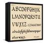 Sheet 5, from a portfolio of alphabets, 1929-Unknown-Framed Stretched Canvas