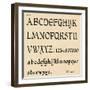 Sheet 5, from a portfolio of alphabets, 1929-Unknown-Framed Giclee Print