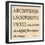 Sheet 5, from a portfolio of alphabets, 1929-Unknown-Framed Giclee Print