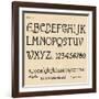 Sheet 6, from a portfolio of alphabets, 1929-Unknown-Framed Giclee Print