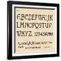 Sheet 6, from a portfolio of alphabets, 1929-Unknown-Framed Giclee Print
