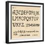 Sheet 6, from a portfolio of alphabets, 1929-Unknown-Framed Giclee Print