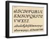 Sheet 7, from a portfolio of alphabets, 1929-Unknown-Framed Giclee Print