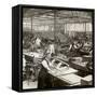 Sheet Metal Workers at a Aeroplane Factory, World War I, 1914-1918-null-Framed Stretched Canvas