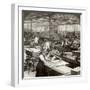 Sheet Metal Workers at a Aeroplane Factory, World War I, 1914-1918-null-Framed Premium Photographic Print