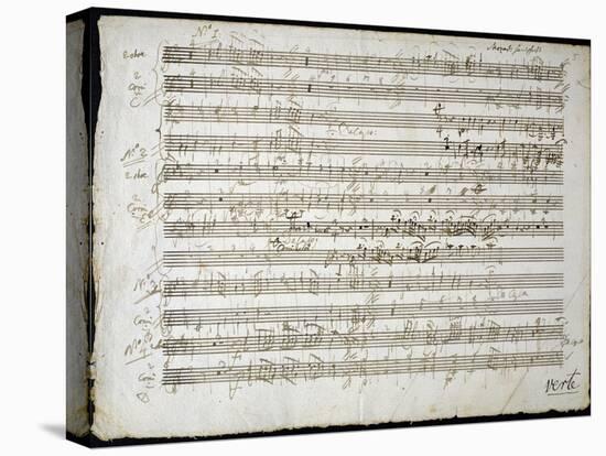 Sheet Music by Mozart: Six Contre Danses-null-Stretched Canvas