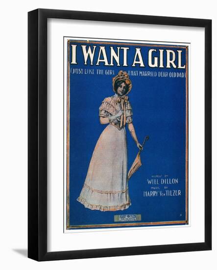 Sheet Music Cover, 1911-null-Framed Giclee Print