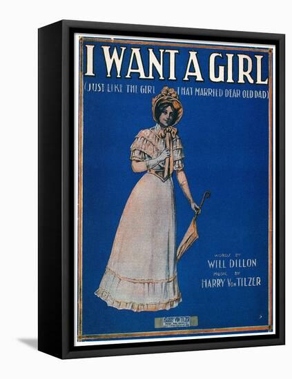 Sheet Music Cover, 1911-null-Framed Stretched Canvas