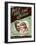 Sheet Music Cover, Just a Little Fond Affection-null-Framed Art Print