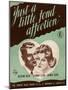 Sheet Music Cover, Just a Little Fond Affection-null-Mounted Art Print