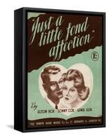 Sheet Music Cover, Just a Little Fond Affection-null-Framed Stretched Canvas