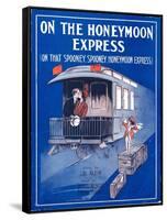 Sheet Music Cover: “On the Honeymoon Express” Music by J. Kendis and F. Sti-null-Framed Stretched Canvas