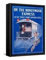 Sheet Music Cover: “On the Honeymoon Express” Music by J. Kendis and F. Sti-null-Framed Stretched Canvas