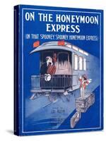 Sheet Music Cover: “On the Honeymoon Express” Music by J. Kendis and F. Sti-null-Stretched Canvas