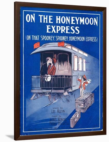 Sheet Music Cover: “On the Honeymoon Express” Music by J. Kendis and F. Sti-null-Framed Art Print