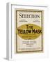 Sheet Music Cover, Selection from the Yellow Mask-null-Framed Art Print