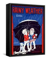 Sheet Music Covers: “Rainy Weather” Music and Words by Kay Kyser and Banks Corwin, 1930-null-Framed Stretched Canvas