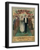 Sheet Music Covers: “The American Wedding March” Composed by E. T. Paull, 1918-null-Framed Art Print