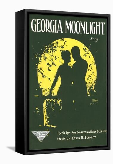 Sheet Music for Georgia Moonlight-null-Framed Stretched Canvas