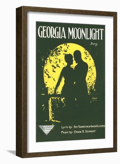 Sheet Music for Georgia Moonlight-null-Framed Art Print