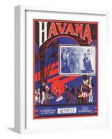 Sheet Music for Havana Musical-null-Framed Art Print