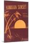Sheet Music for Hawaiian Sunset-null-Mounted Art Print
