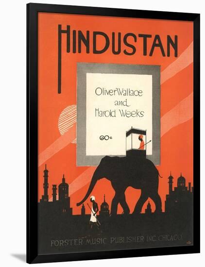 Sheet Music for Hindustan-null-Framed Art Print