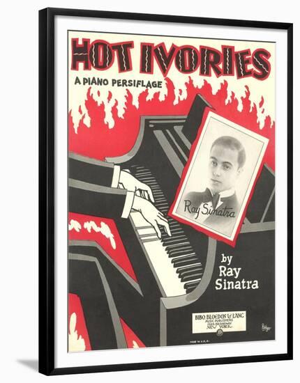 Sheet Music for Hot Ivories-null-Framed Art Print