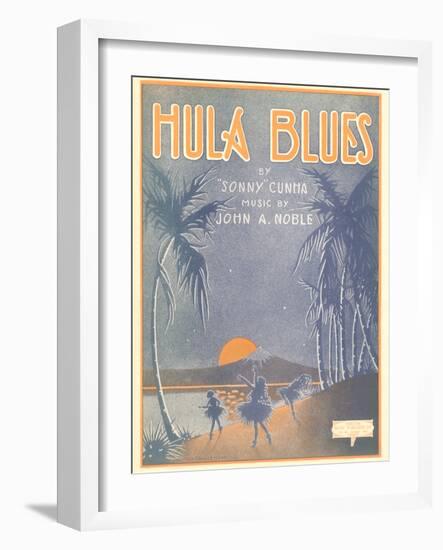 Sheet Music for Hula Blues-null-Framed Art Print