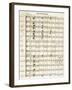 Sheet Music for Idomeneo-null-Framed Giclee Print