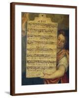 Sheet Music for Magnificat for 4 Voices-null-Framed Giclee Print