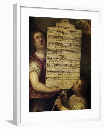 Sheet Music for Magnificat for 4 Voices-null-Framed Giclee Print