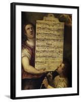 Sheet Music for Magnificat for 4 Voices-null-Framed Giclee Print