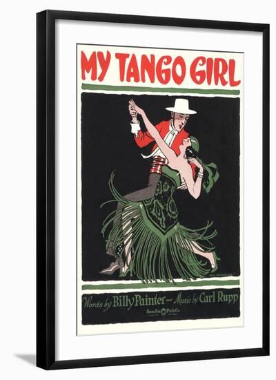 Sheet Music for My Tango Girl-null-Framed Art Print