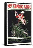 Sheet Music for My Tango Girl-null-Framed Stretched Canvas