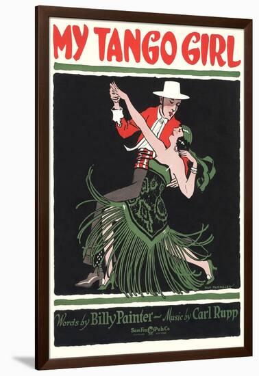 Sheet Music for My Tango Girl-null-Framed Art Print