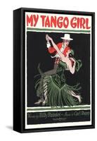 Sheet Music for My Tango Girl-null-Framed Stretched Canvas