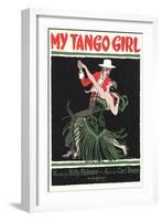 Sheet Music for My Tango Girl-null-Framed Art Print
