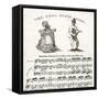 Sheet Music for 'The Coal Black Rose'-null-Framed Stretched Canvas