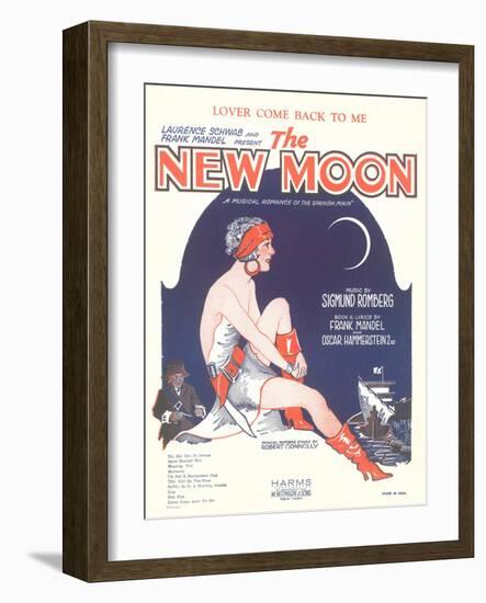 Sheet Music for the New Moon-null-Framed Art Print