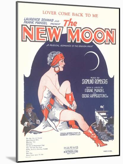 Sheet Music for the New Moon-null-Mounted Art Print