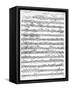 Sheet Music for the Overture to 'Egmont' by Ludwig Van Beethoven, Written Between 1809-10 (Print)-German-Framed Stretched Canvas