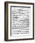 Sheet Music for the Overture to 'Egmont' by Ludwig Van Beethoven, Written Between 1809-10 (Print)-German-Framed Giclee Print