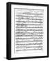 Sheet Music for the Overture to 'Egmont' by Ludwig Van Beethoven, Written Between 1809-10 (Print)-German-Framed Giclee Print