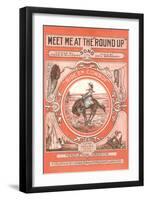 Sheet Music for the Round Up-null-Framed Art Print