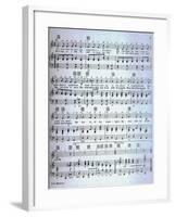 Sheet Music for the Song 'Lili Marleen'-null-Framed Giclee Print