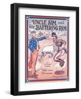 Sheet Music for Uncle Sam and His Battering Ram-null-Framed Giclee Print