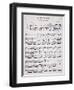 Sheet Music for Venetian, Barcarolle for Soprano, Composed by Marietta Brambilla-null-Framed Giclee Print